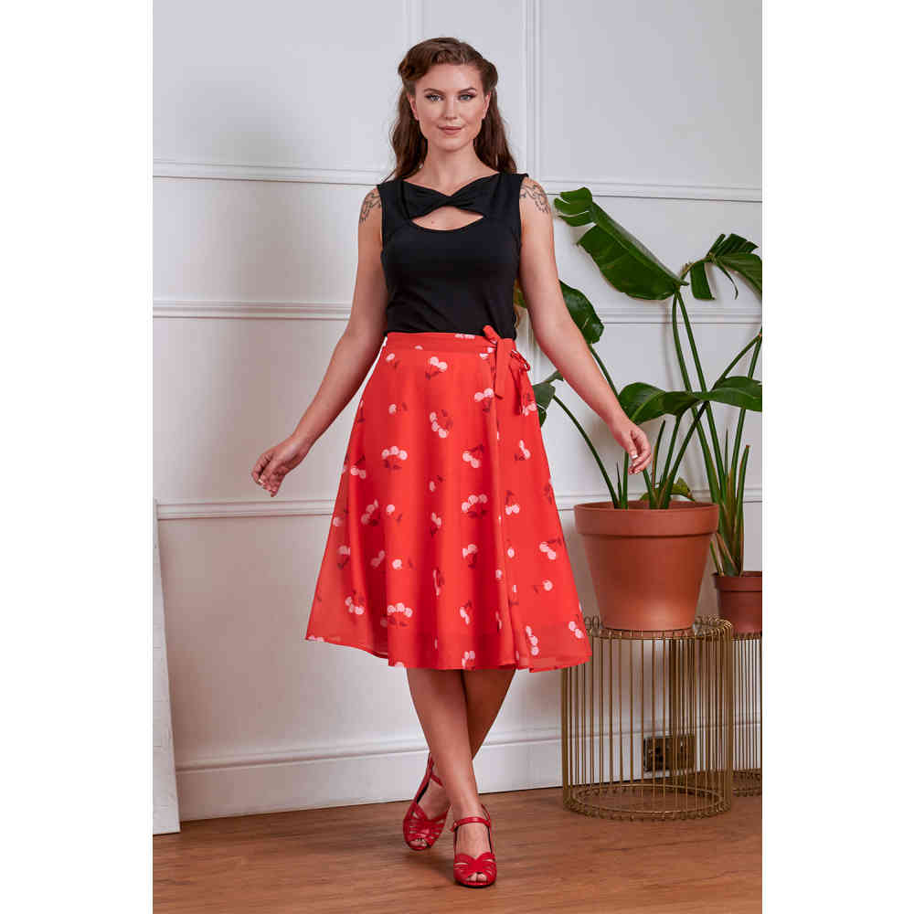 Banned - Vicky Mouwloze top - Zwart